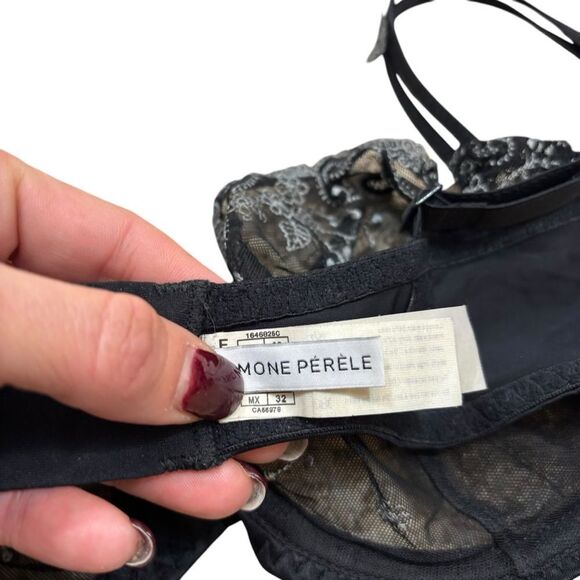 Simone Perele Délice Demi Cup Unlined Underwire Bra Size 32‎ - Picture 3 of 15